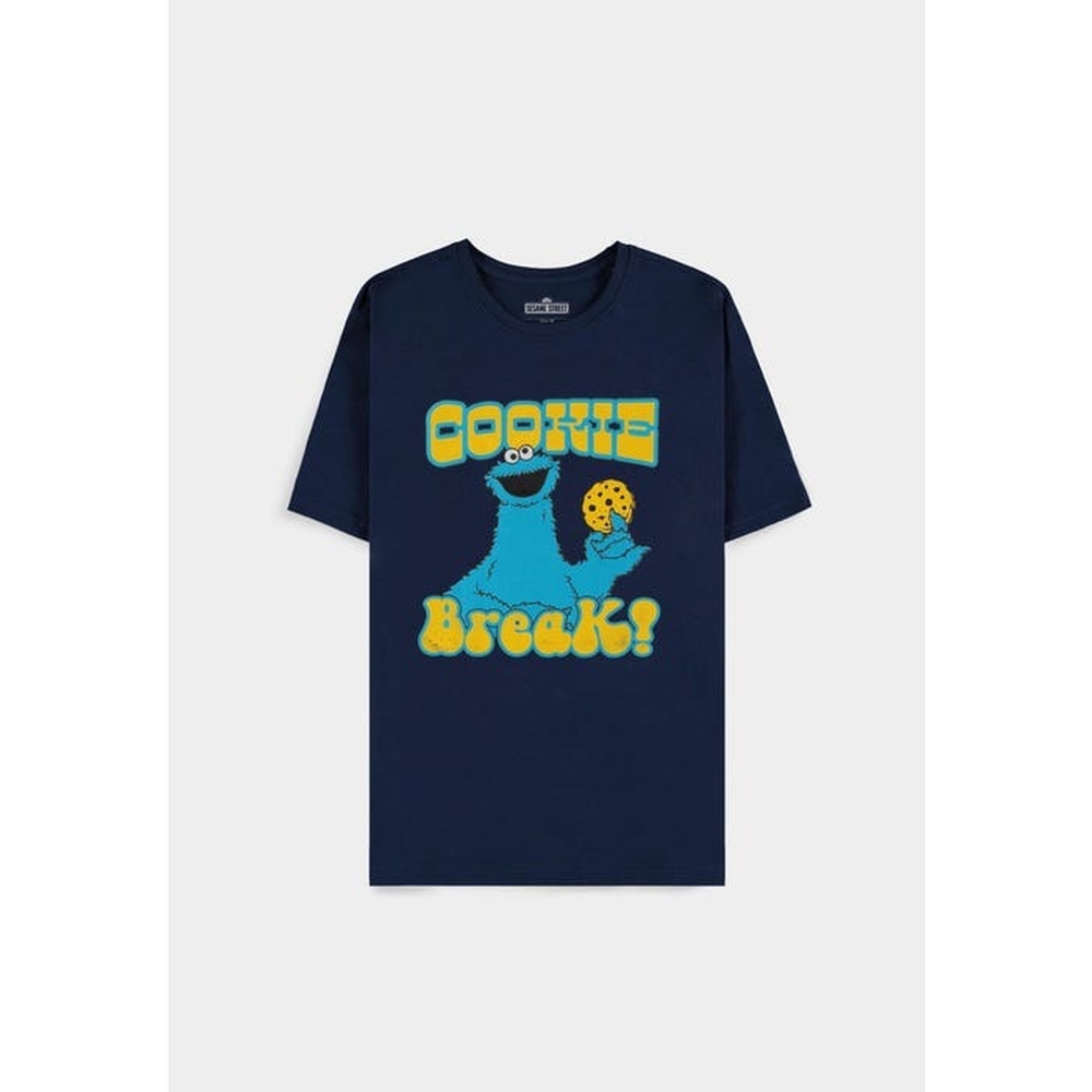 Sesame Street - Cookie Monster Tshirt Homme - Bleu foncé